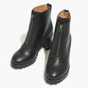 Alyce Zip-Front Lugsole Boot (Madewell)